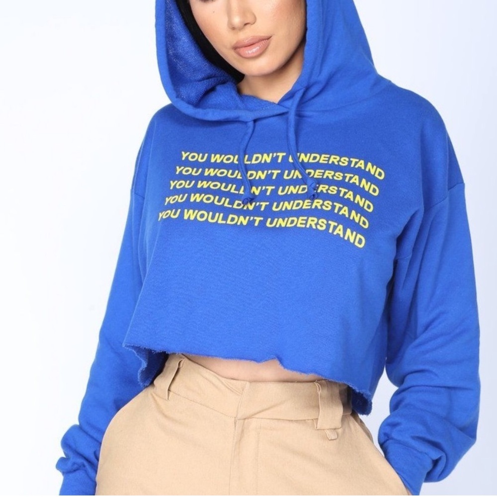 Fashion Nova Cropped Hoodie